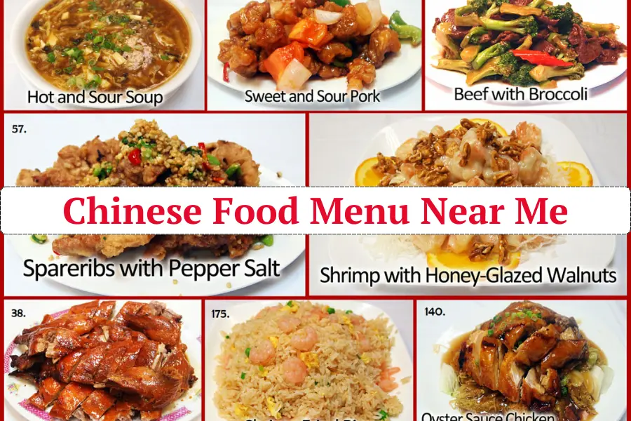 Chinese Food Menu Near Me