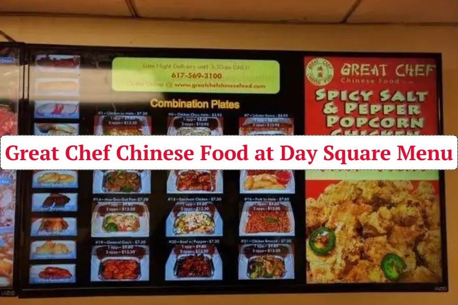 Great Chef Chinese Food at Day Square Menu