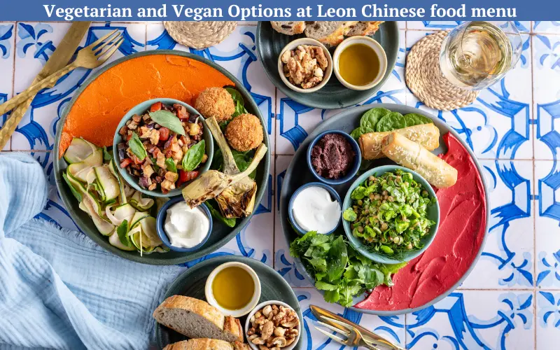 Vegetarian and Vegan Options at Leon Chinese food menu