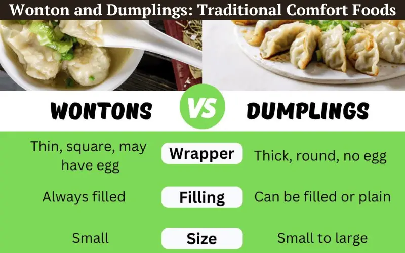 Wonton and Dumplings Traditional Comfort Foods