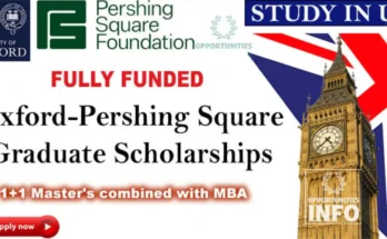 Oxford Pershing Square Scholarship 2026-2027 (Fully Funded)