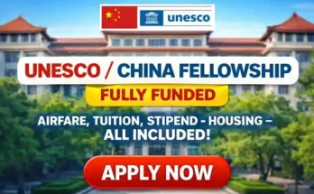 UNESCO China Fellowship (Fully Funded)