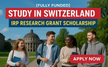 IRP Research Grant 2026 (Fully Funded) Switzerland
