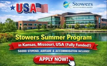 Stowers Summer Program Kansas, USA (Fully Funded)