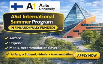 ASI International Summer Program in Finland (Fully Funded)