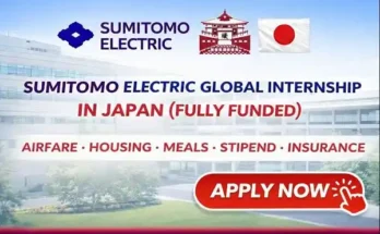 Sumitomo Electric Global Internship in Japan (Fully Funded)