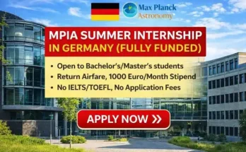 MPIA Summer Internship in Germany (Fully Funded)