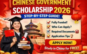 Chinese Government Scholarship 2026 | Step by Step Process