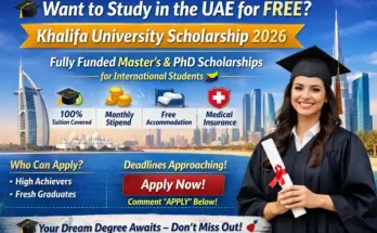 Khalifa University Scholarship 2026 in UAE | Fully Funded Master’s & PhD Opportunity for International Students