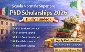 Scuola Normale Superiore PhD Scholarships 2026 (Fully Funded) | Study in Italy