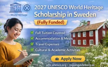 UNESCO World Heritage Scholarship 2027 in Sweden (Fully Funded)
