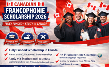 Canadian Francophonie Scholarship Program 2026 | Fully Funded Study in Canada