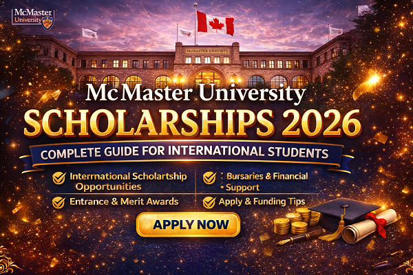 π McMaster University Scholarships 2026 β Complete Guide for International Students