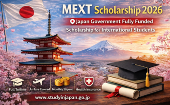 MEXT Scholarship 2026 – Fully Funded Japan Government Scholarship for International Students